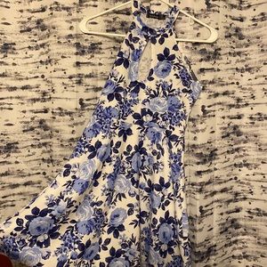 Halter Neck Floral Dress